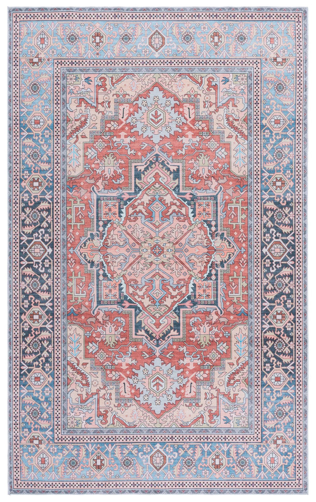 Safavieh Arizona 4'-0" x 6'-0" Rug in Rust / Blue
