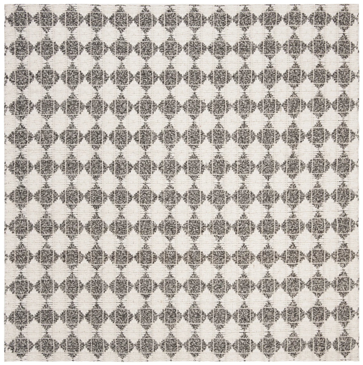 Safavieh Natura 6'-0" x 6'-0" Rug in Black / Ivory