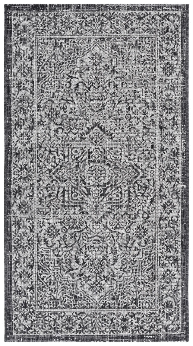 Safavieh Courtyard 2'-7" x 5'-0" Rug in Slate / Grey