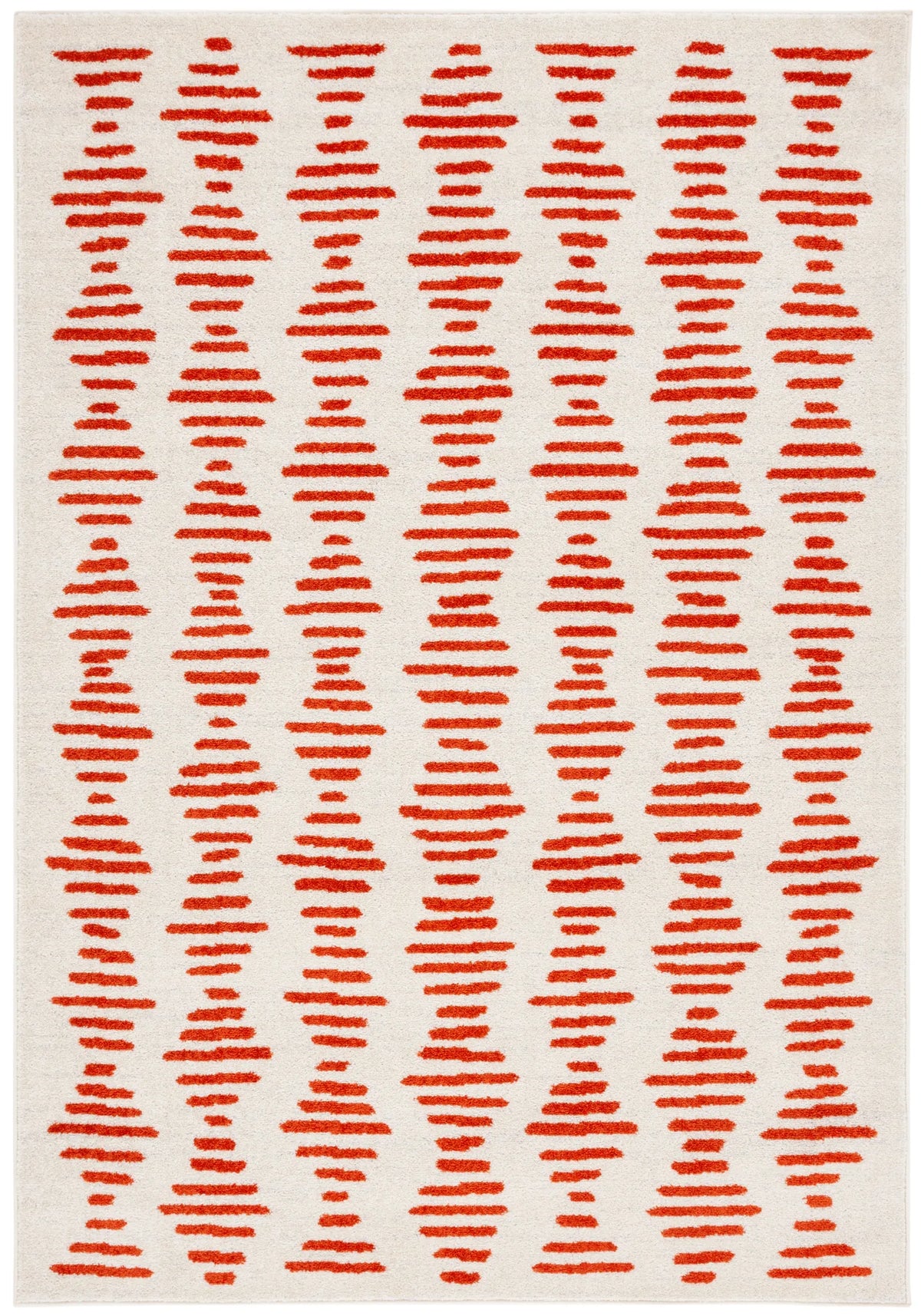 Safavieh Tulum 4'-5" x 6'-5" Rug in Ivory / Rust