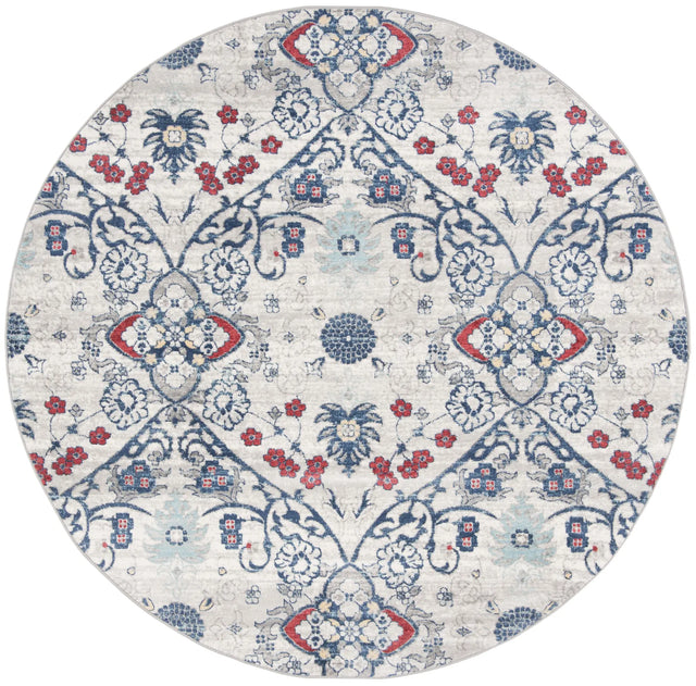 Safavieh Brentwood 6'-7" x 6'-7" Rug in Navy / Grey