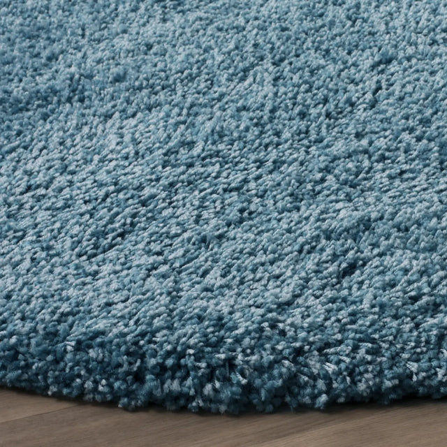 Safavieh Shag 4'-0" x 4'-0" Rug in Turquoise