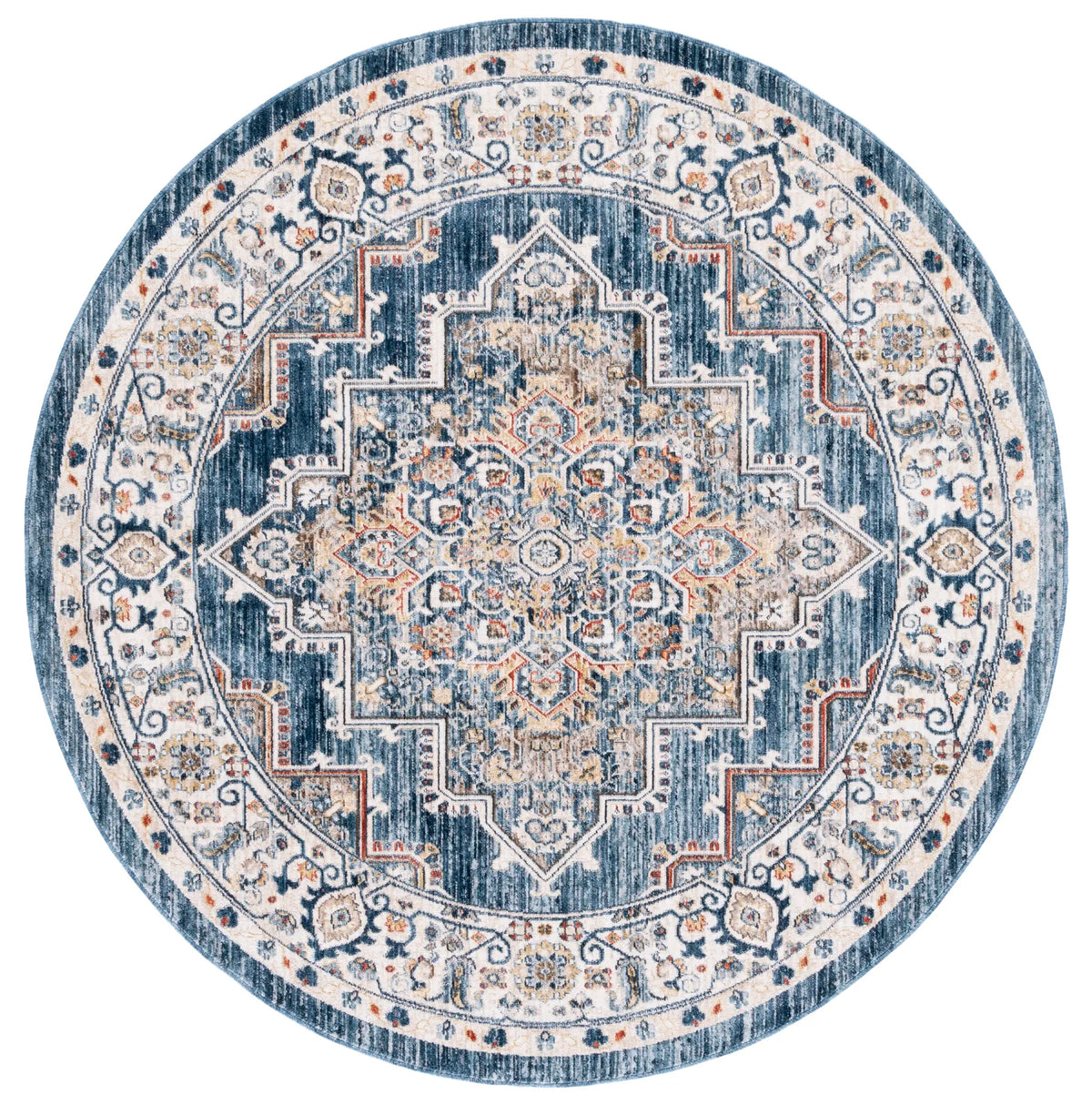 Safavieh Olympia 6'-0" x 6'-0" Rug in Blue / Beige