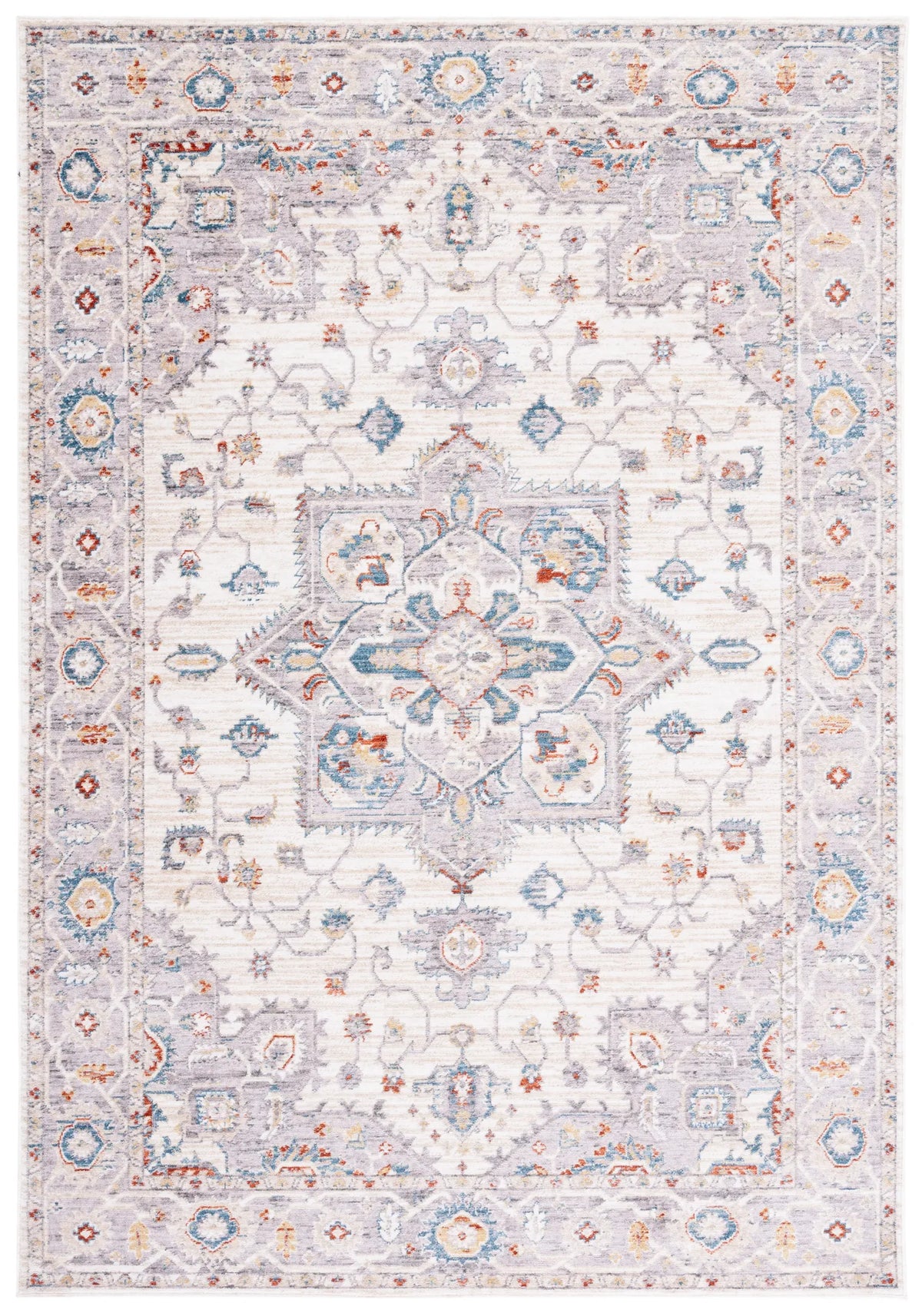 Safavieh Olympia 4'-0" x 6'-0" Rug in Grey / Ivory
