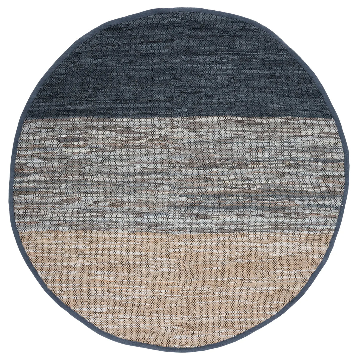 Safavieh Vintage Leather 7'-0" x 7'-0" Rug in Blue / Grey