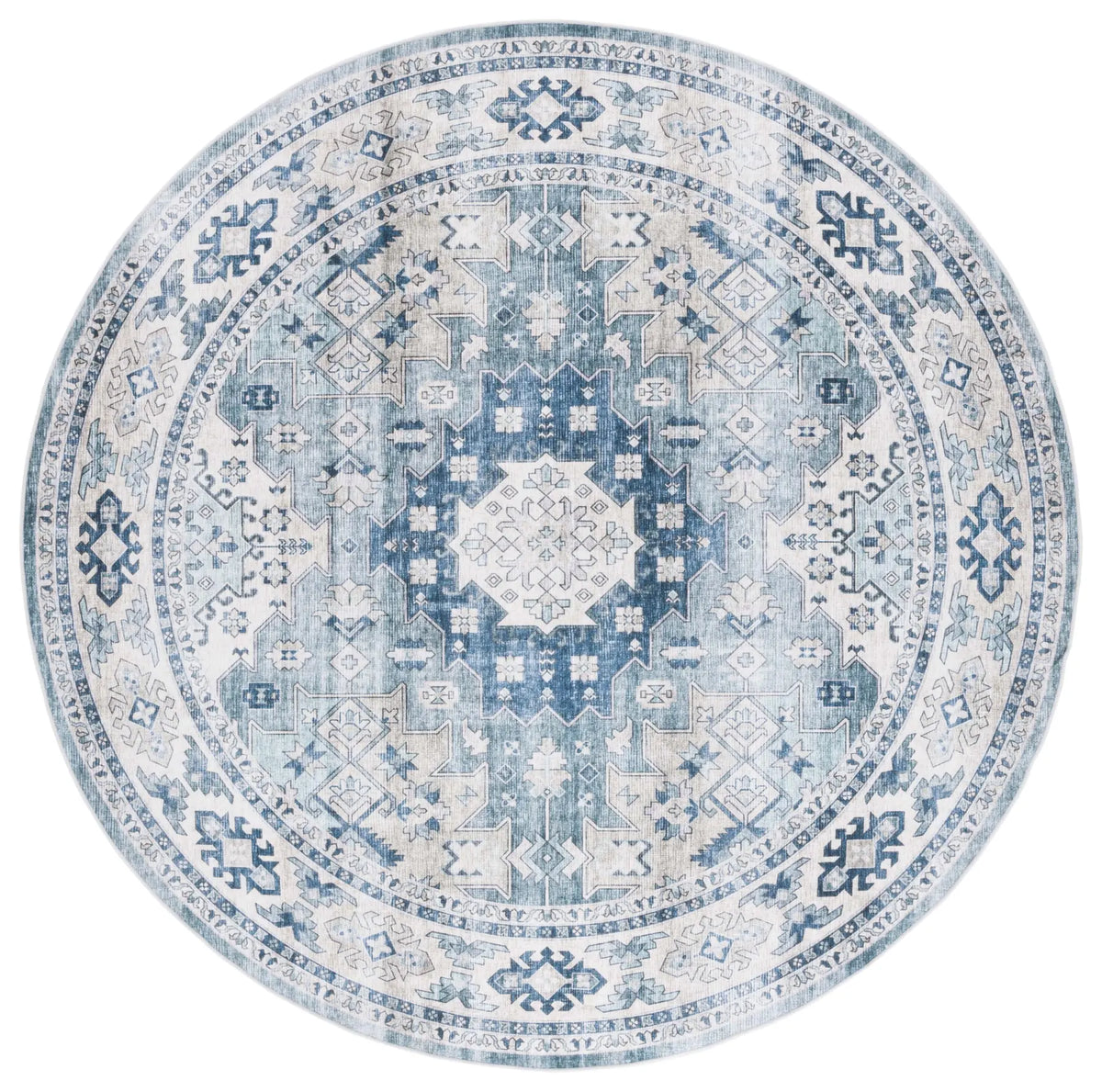 Safavieh Arizona 6'-0" x 6'-0" Rug in Sage / Aqua