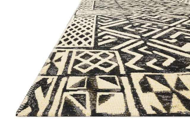Loloi Mika Mik-13 Ivory/Black Rugs - rug corner
