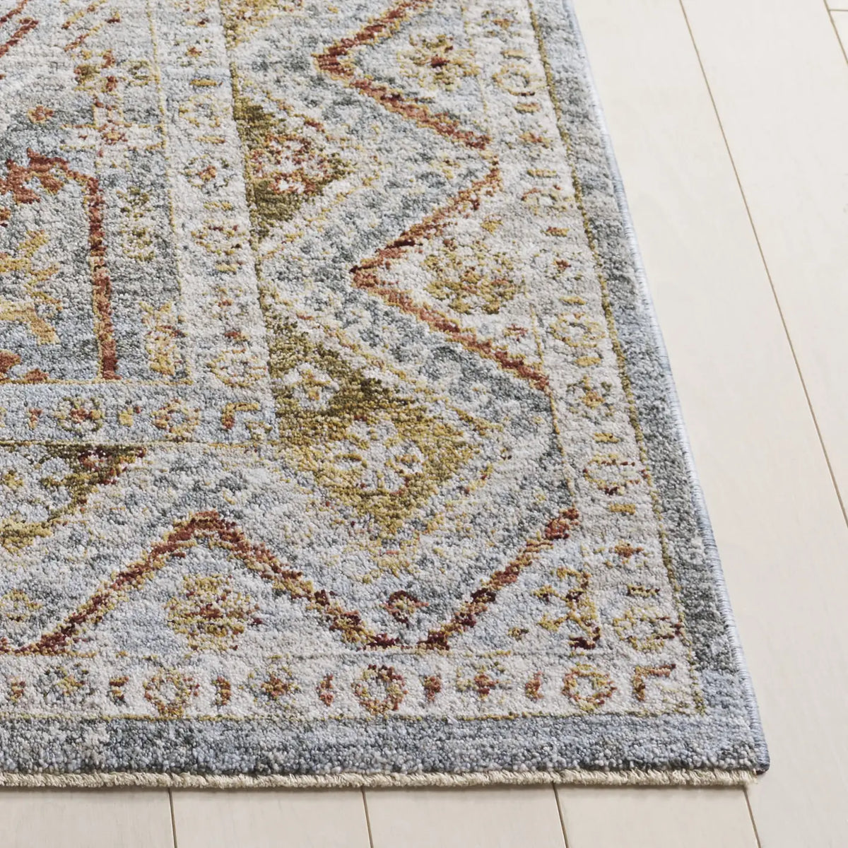 Safavieh Hamilton 4'-0" x 6'-0" Rug in Blue / Gold Rust