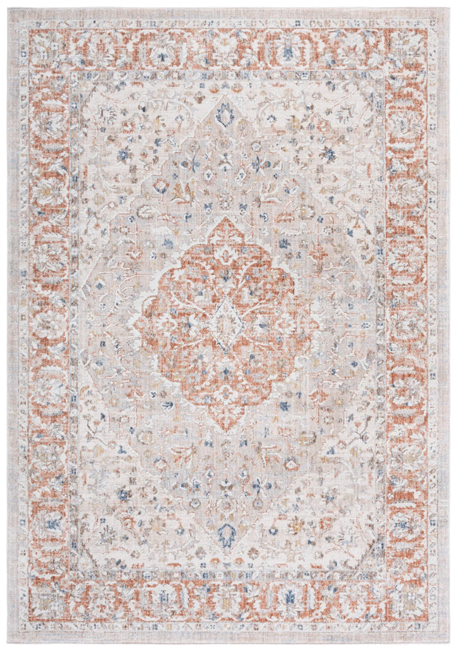 Safavieh Scarlett 400 4'-0" x 6'-0" Rug in Beige / Ivory Rust