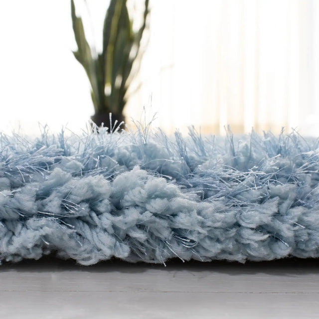 Safavieh Supreme Shag 4'-0" x 6'-0" Rug in Light Blue