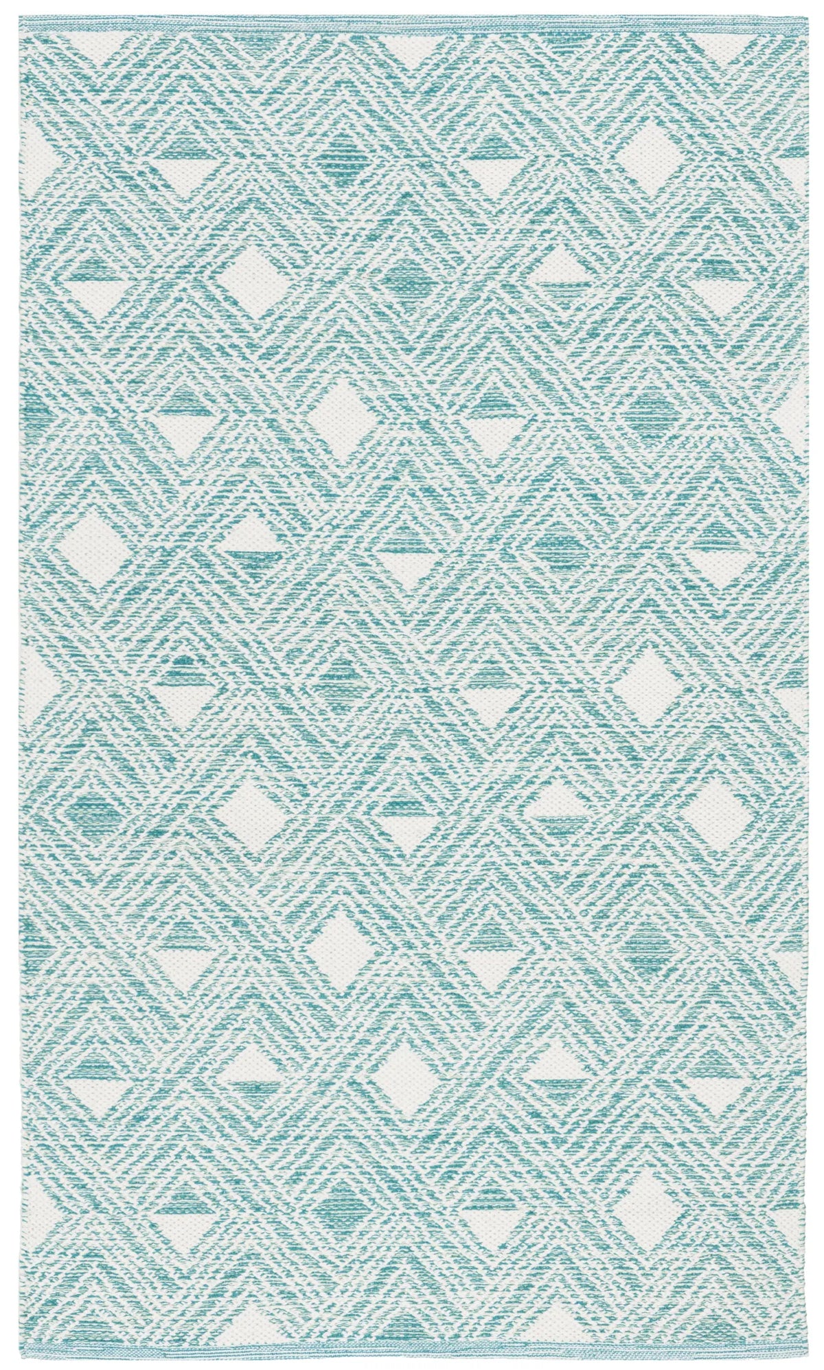 Safavieh Montauk 3'-0" x 5'-0" Rug in Aqua / Ivory
