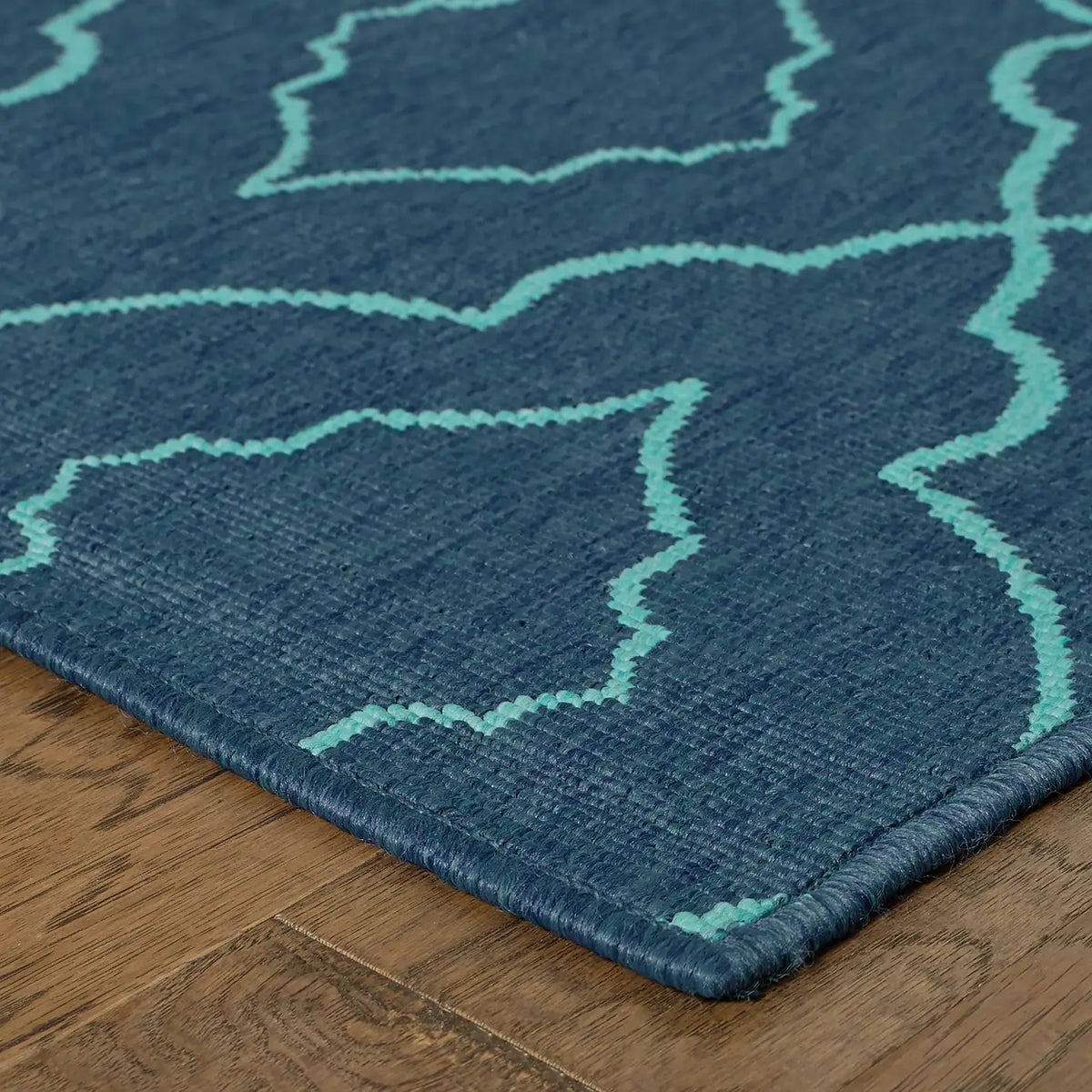 Oriental Weavers Sphinx Meridian 7541B Navy / Blue Rugs - corner detail
