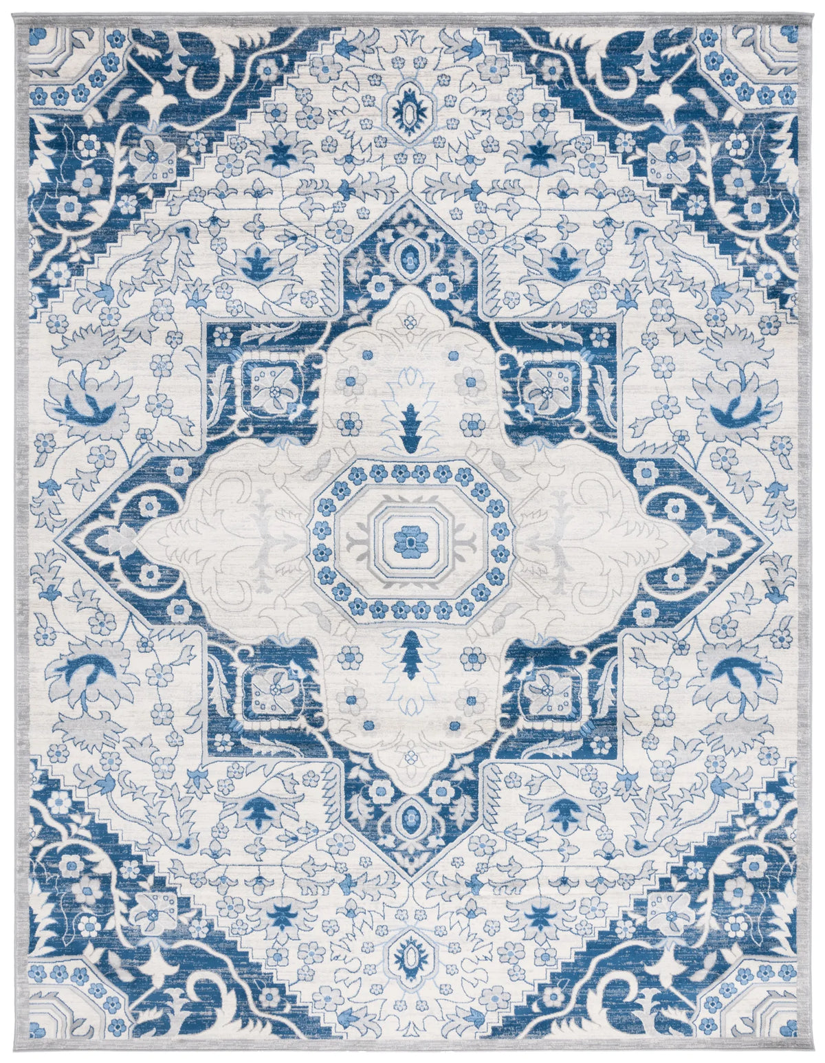 Safavieh Brentwood 10'-0" x 13'-0" Rug in Cream / Blue