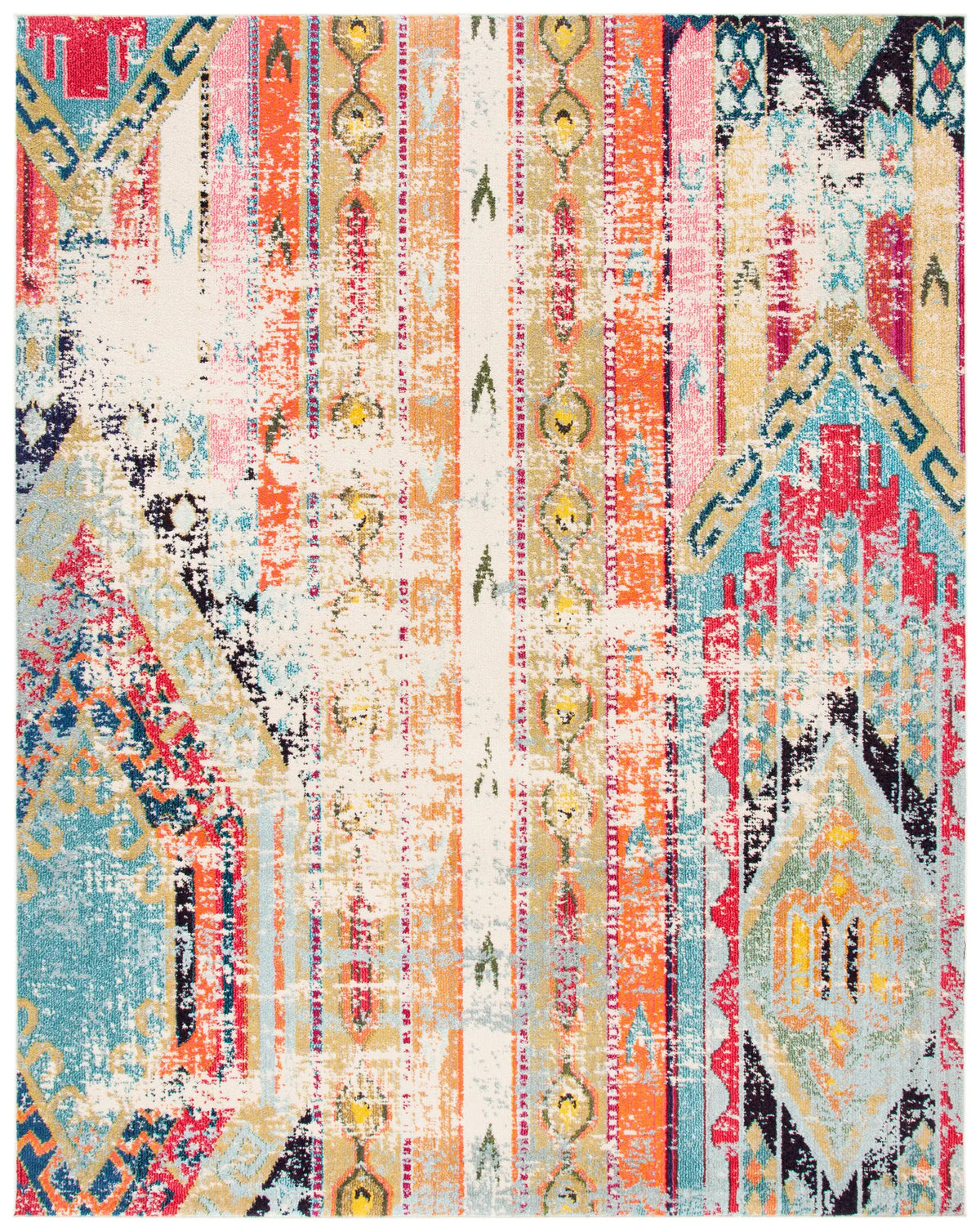 Safavieh Madison 10'-0" x 14'-0" Rug in Blue / Orange