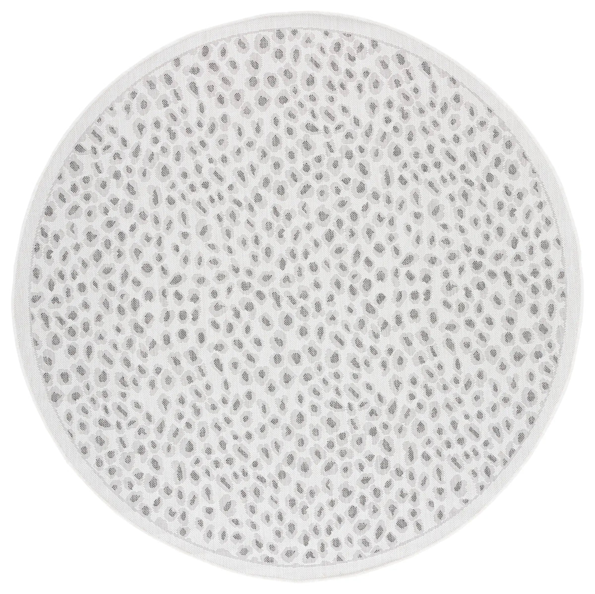 Safavieh Courtyard 6'-7" x 6'-7" Rug in Ivory / Grey