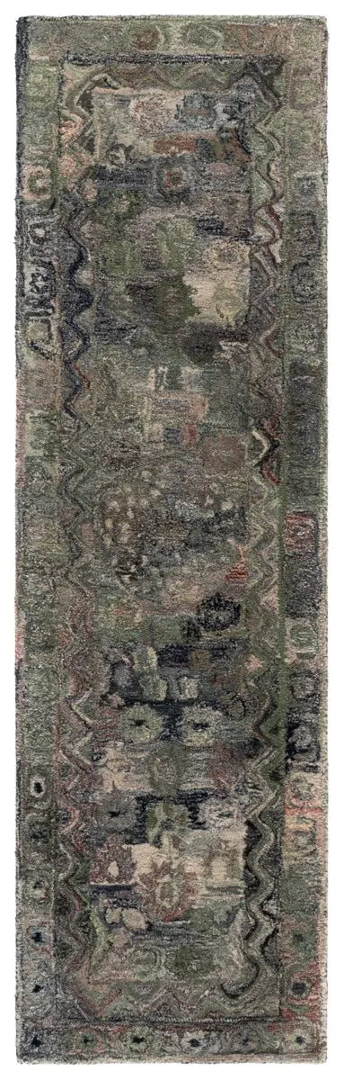 Safavieh Anatolia 2'-3" x 8'-0" Rug in Grey / Green