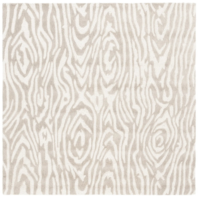 Safavieh Ebony 6'-0" x 6'-0" Rug in Grey / Ivory