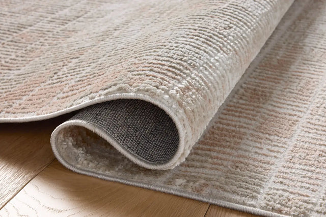 Loloi Townes TOW-06 Beige / Clay Rug - pile height