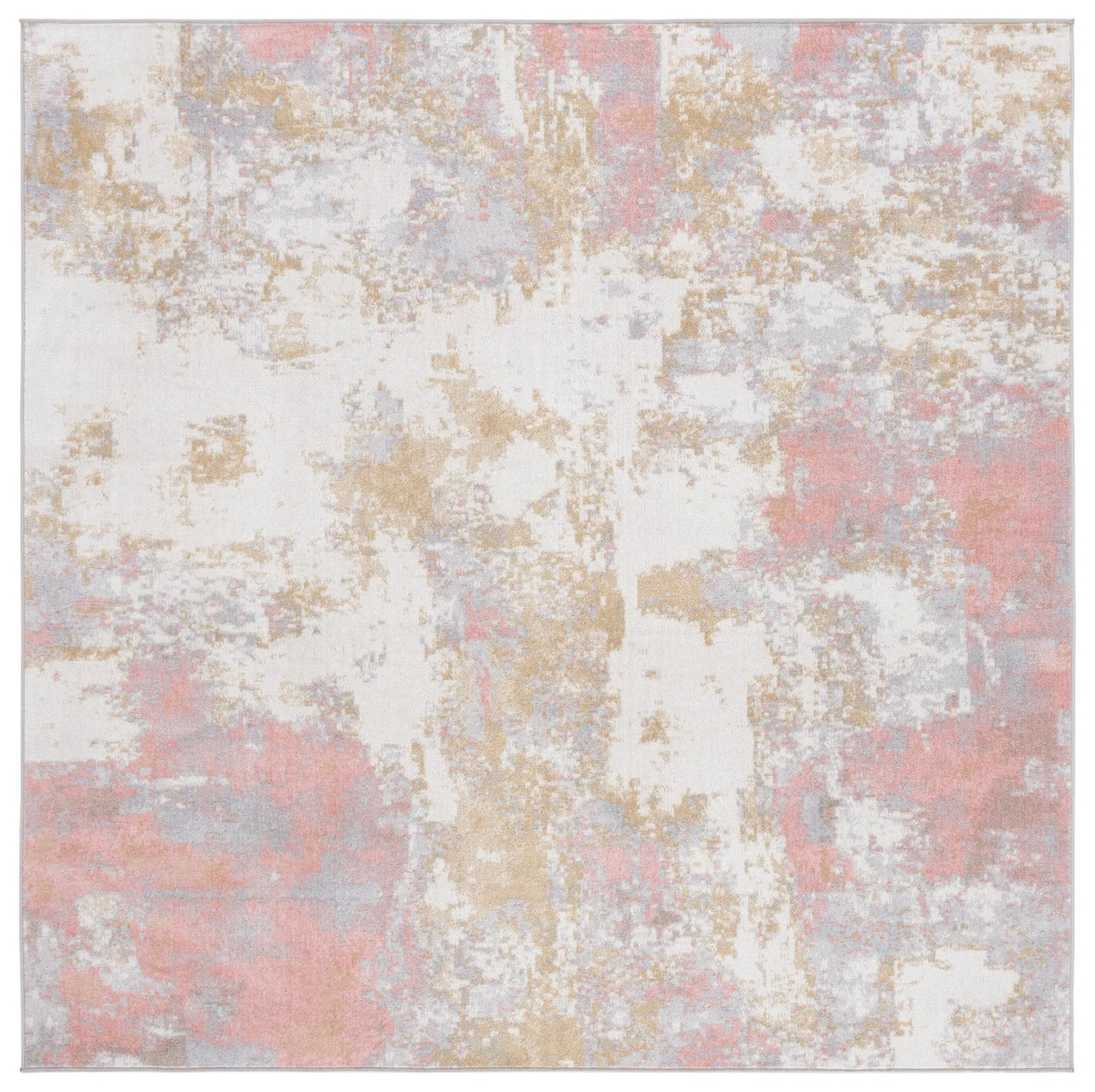 Safavieh Bayside 6'-7" x 6'-7" Rug in Ivory / Grey Pink