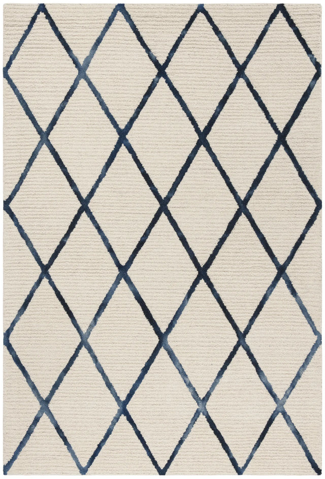 Safavieh Blossom 4'-0" x 6'-0" Rug in Ivory / Navy