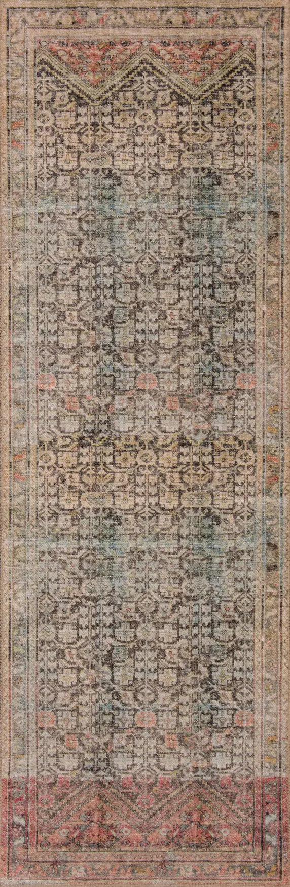 Loloi Loren Lq-17 Charcoal/Multi Rugs - runner flat