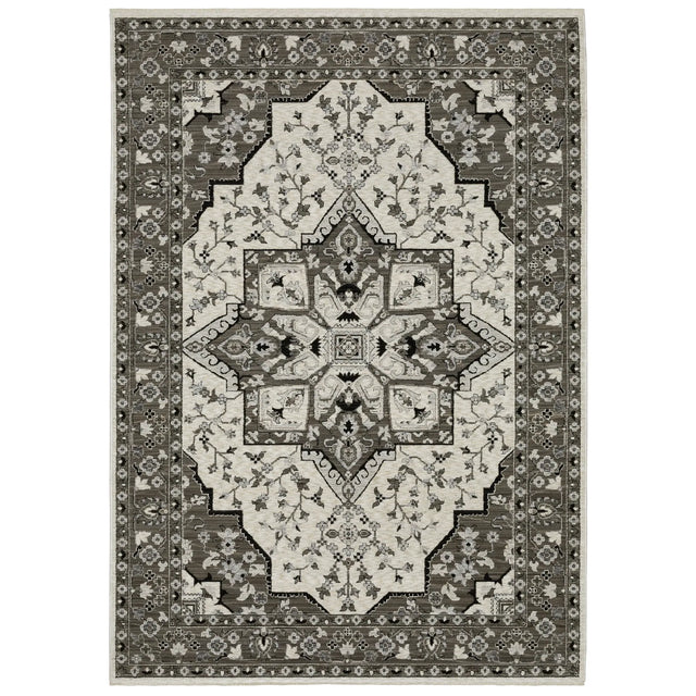 Oriental Weavers Sphinx Chamberlain CH09A Grey Rugs - main flat