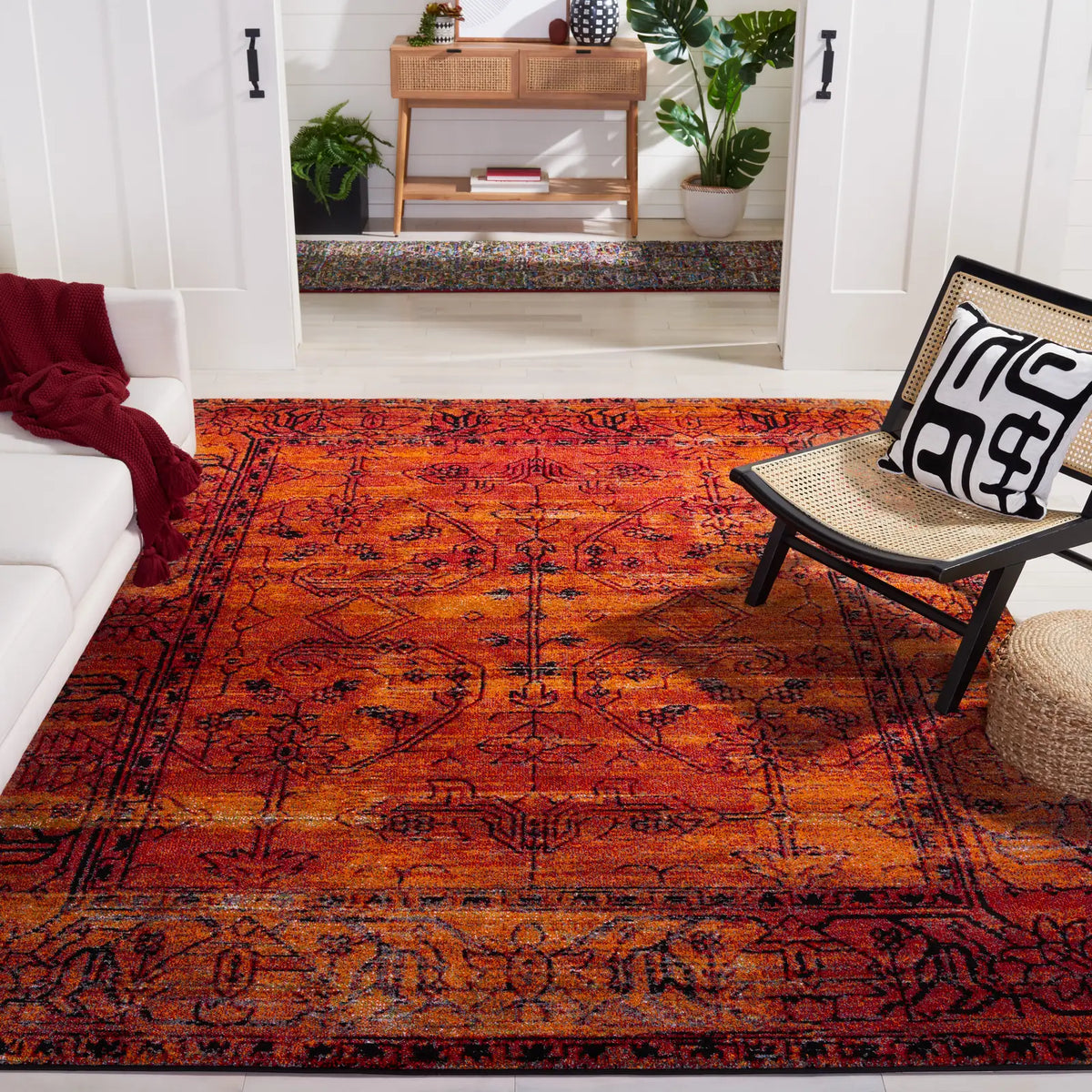 Safavieh Vintage Hamadan 10'-6" x 14'-0" Rug in Orange
