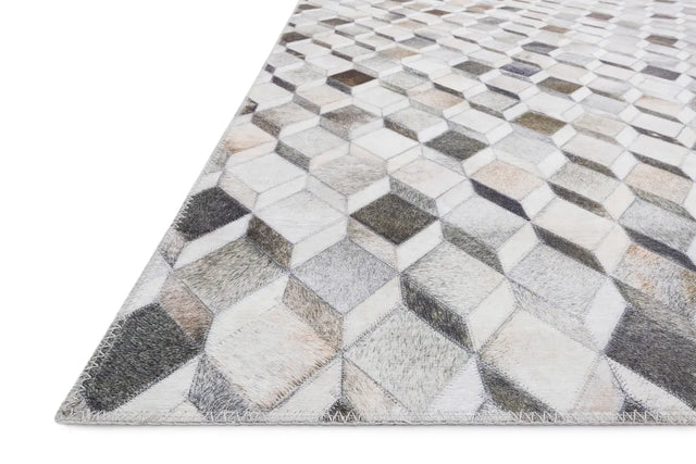 Loloi Maddox Mad-02 Grey / Mocha Rugs - rug corner