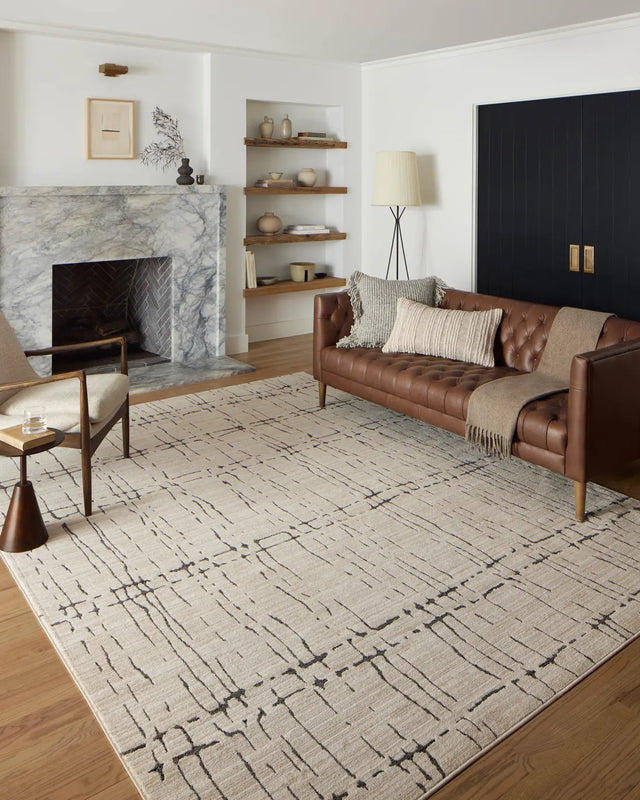 Loloi Darby Dar-06 Sand/Dk. Grey Rug - room scene 1