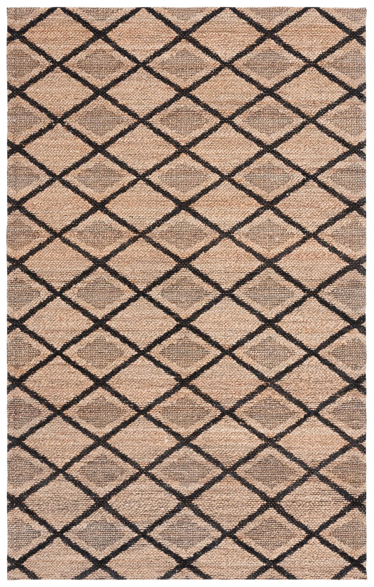 Safavieh Natural Fiber 4'-0" x 6'-0" Rug in Natural / Black