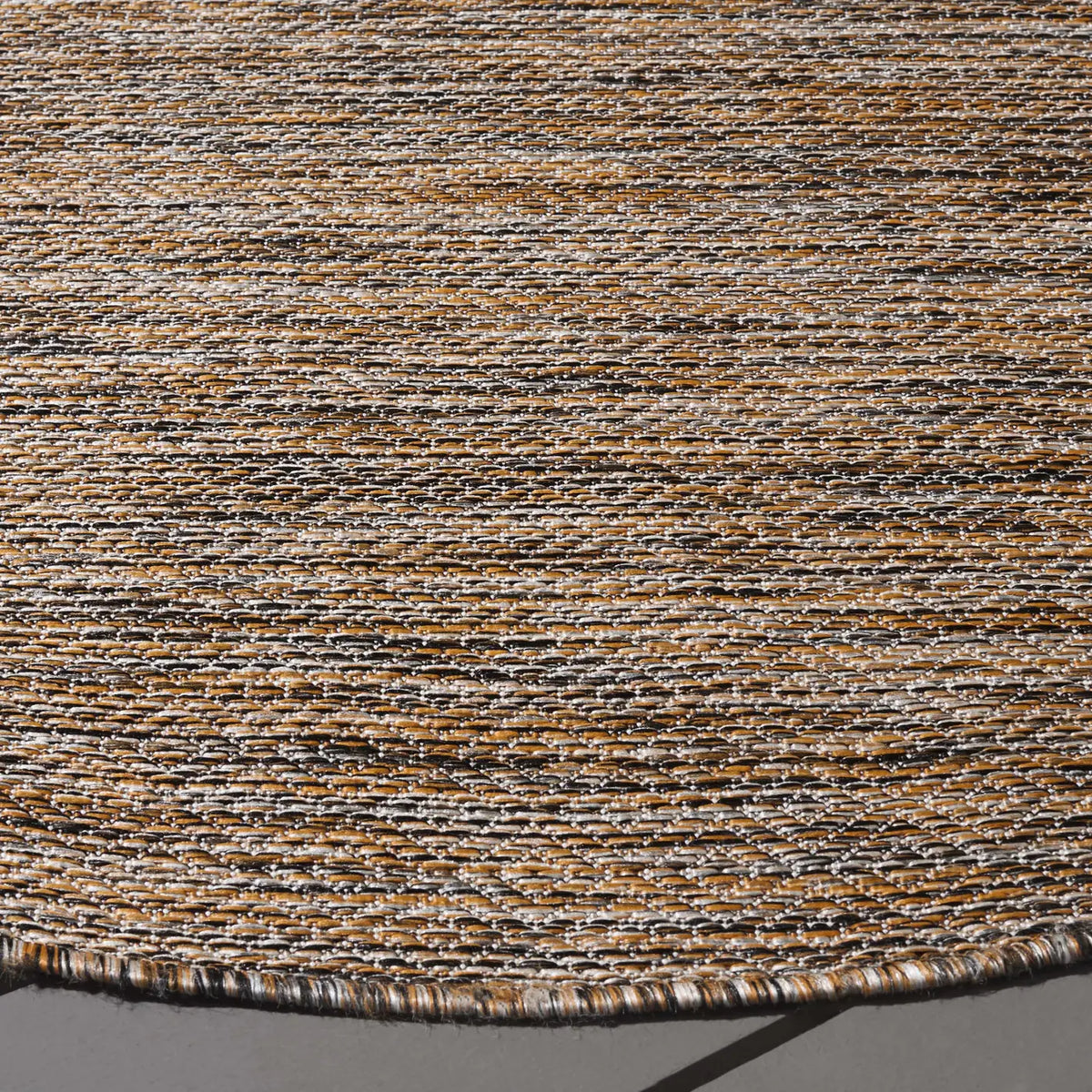 Safavieh Courtyard 6'-7" x 6'-7" Rug in Dark Grey / Rust