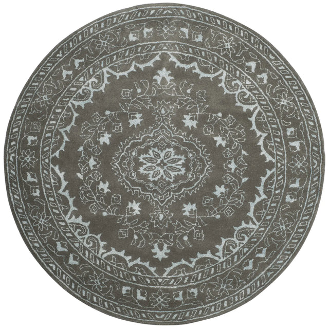 Safavieh Glamour 6'-0" x 6'-0" Rug in Dark Grey