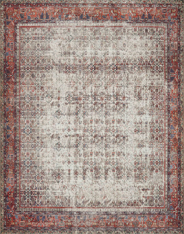 Loloi Layla Lay-12 Ivory/Brick Rugs - main flat