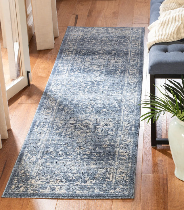 Safavieh Charleston 2'-0" x 10'-0" Rug in Navy / Creme