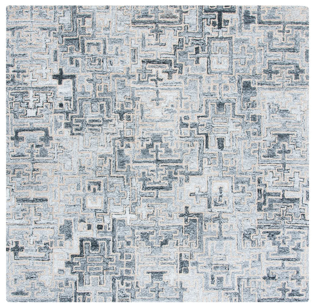 Safavieh Abstract 6'-0" x 6'-0" Rug in Ivory / Black