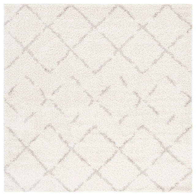 Safavieh Arizona Shag 8'-0" x 8'-0" Rug in Ivory / Beige