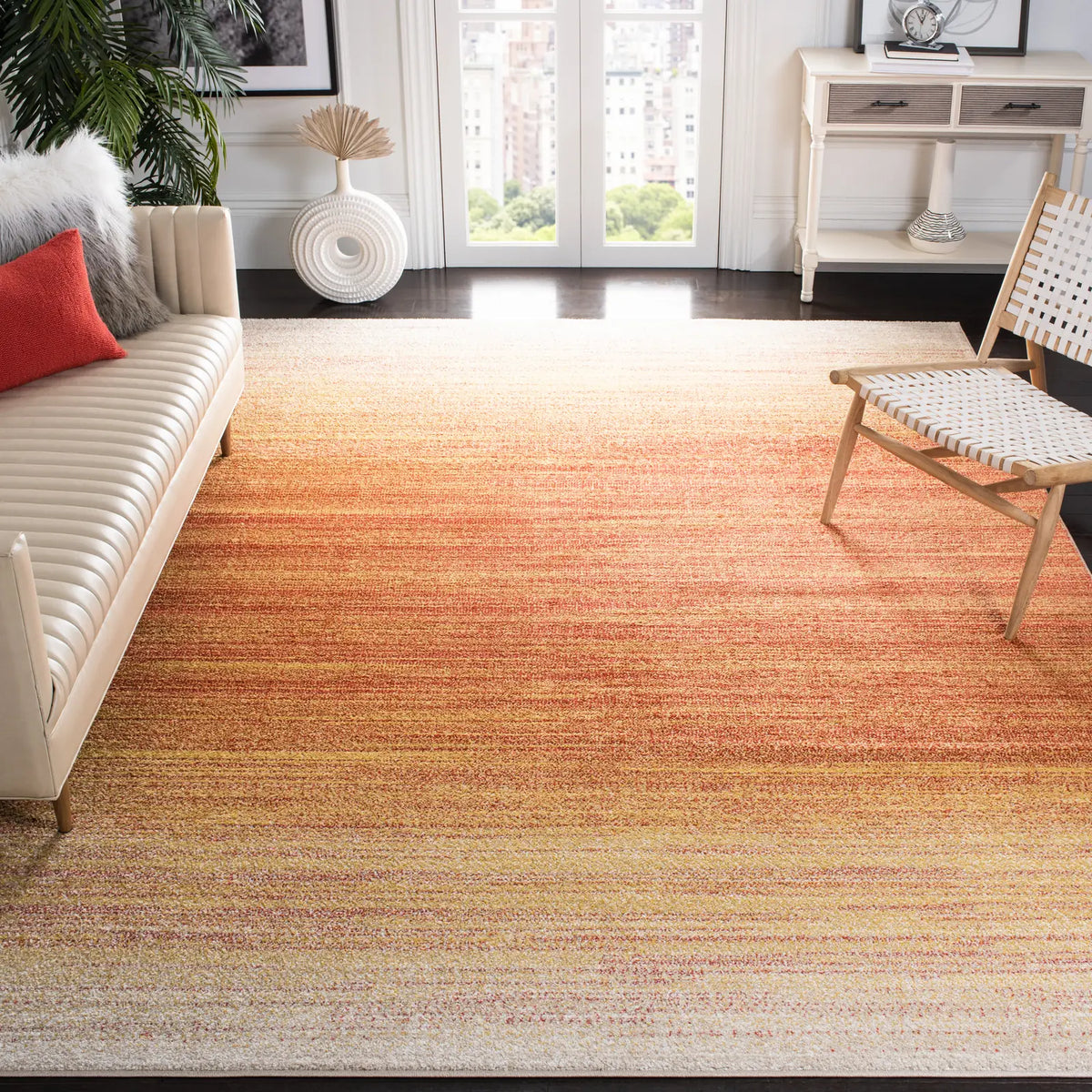 Safavieh Adirondack 10'-0" x 14'-0" Rug in Orange / Red
