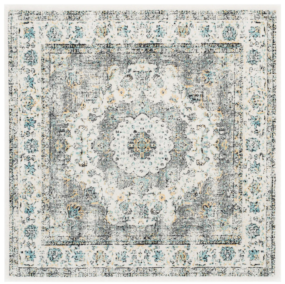 Safavieh Evoke 5'-3" x 5'-3" Rug in Grey / Gold