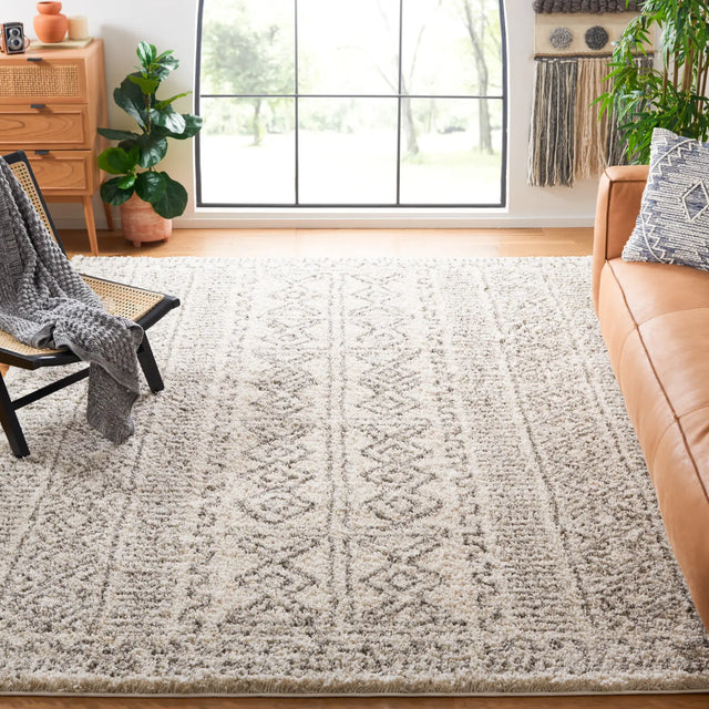Safavieh Hudson Shag 10'-0" x 14'-0" Rug in Ivory / Grey