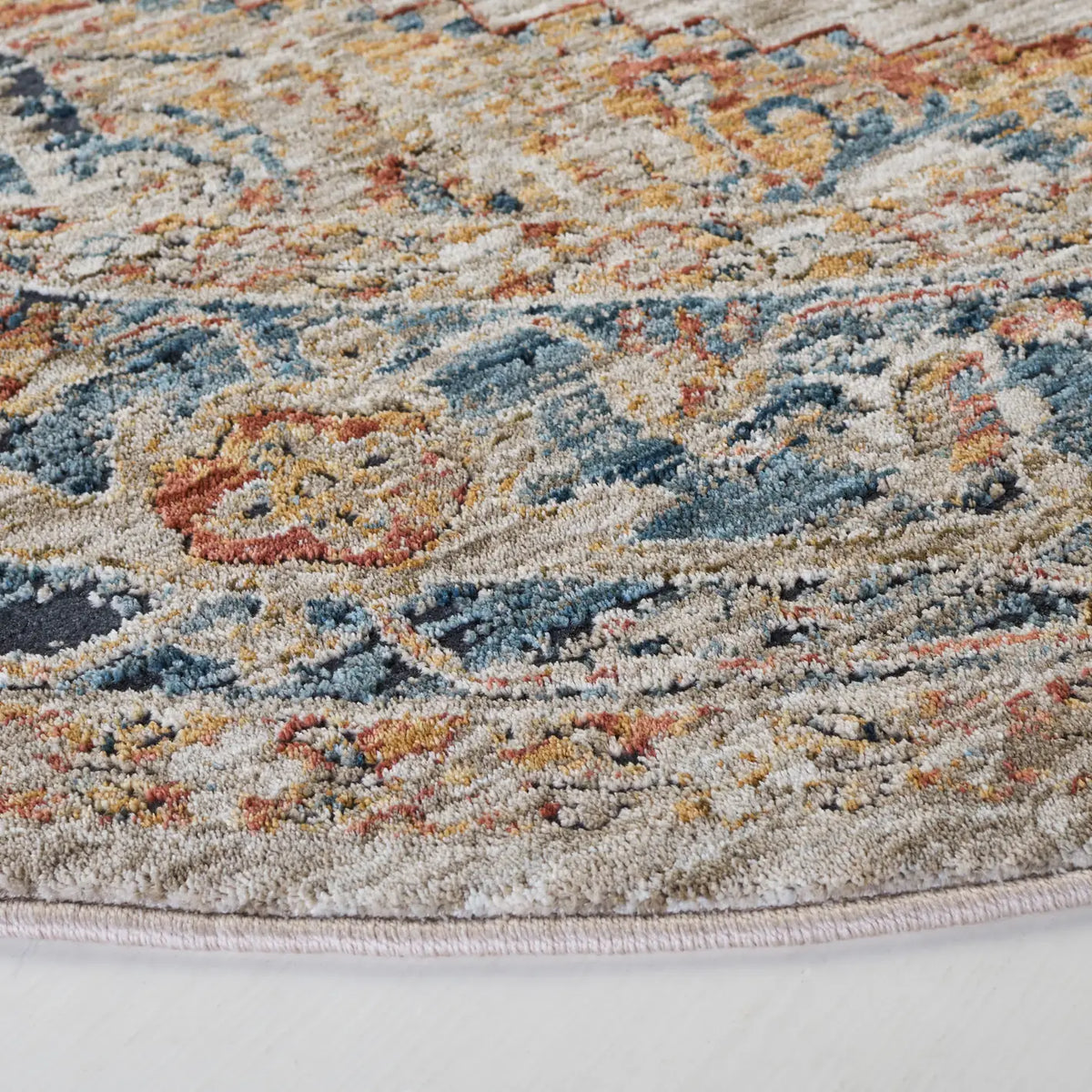 Safavieh Silverado 6'-4" x 6'-4" Rug in Ivory / Blue