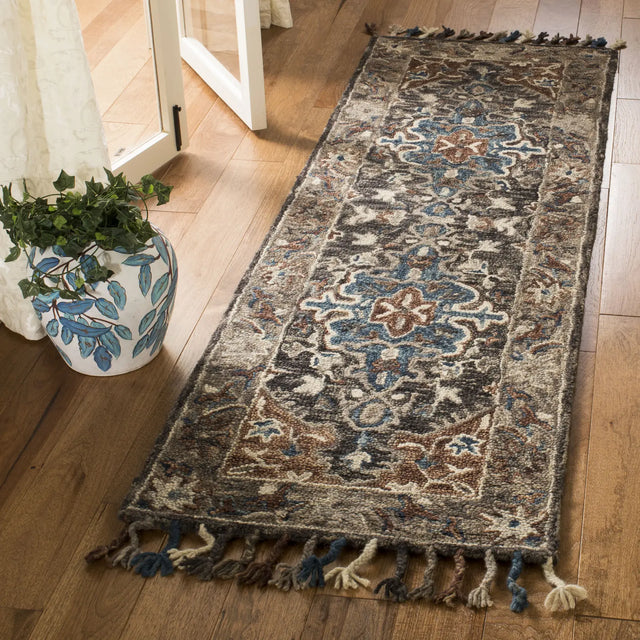 Safavieh Aspen 2'-3" x 11'-0" Rug in Charcoal / Light Brown
