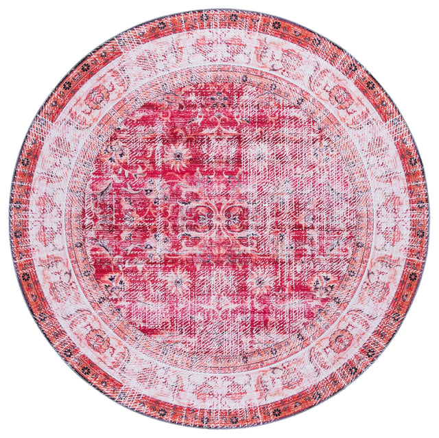 Safavieh Arizona 6'-0" x 6'-0" Rug in Red / Beige