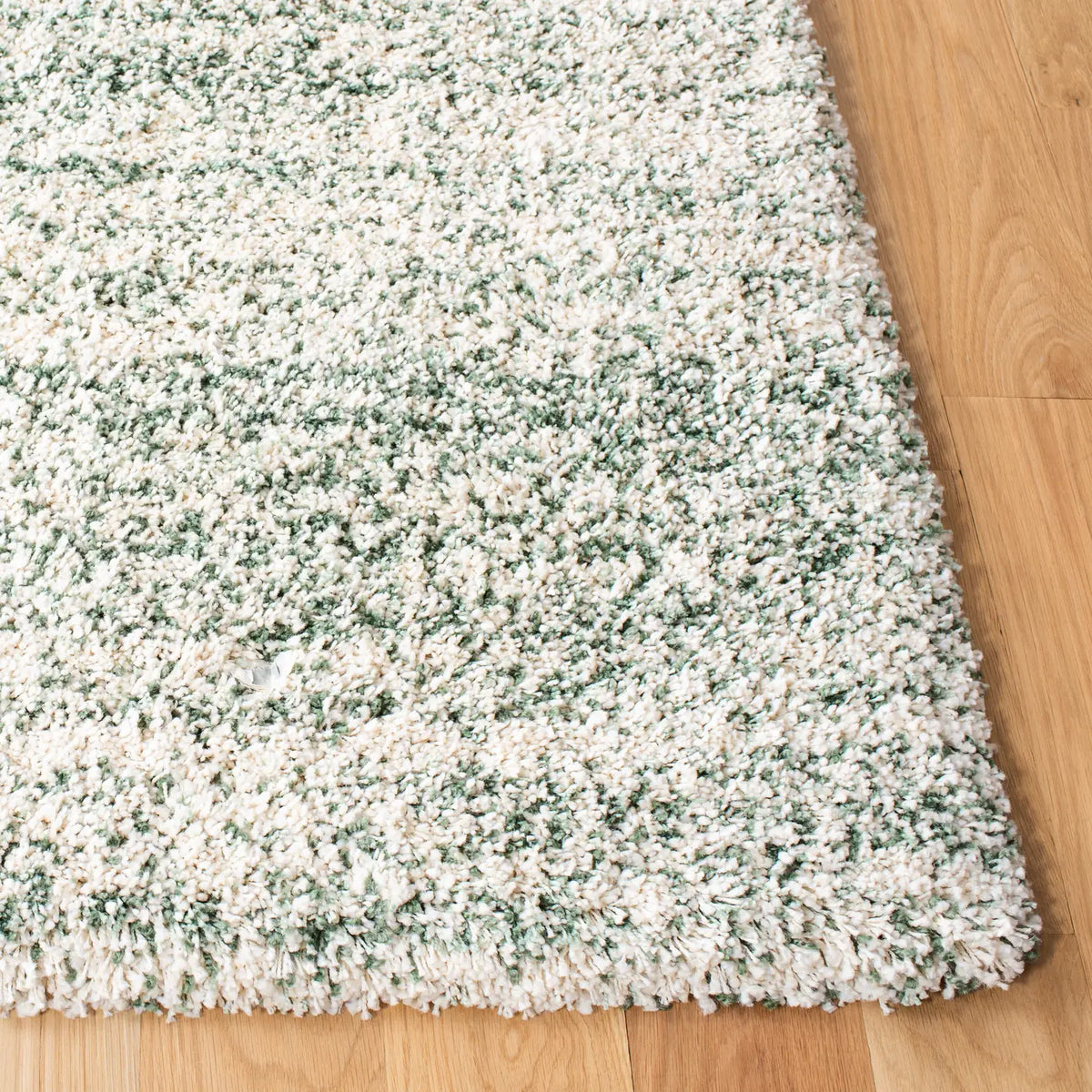 Safavieh Hudson Shag 4'-0" x 6'-0" Rug in Ivory / Green