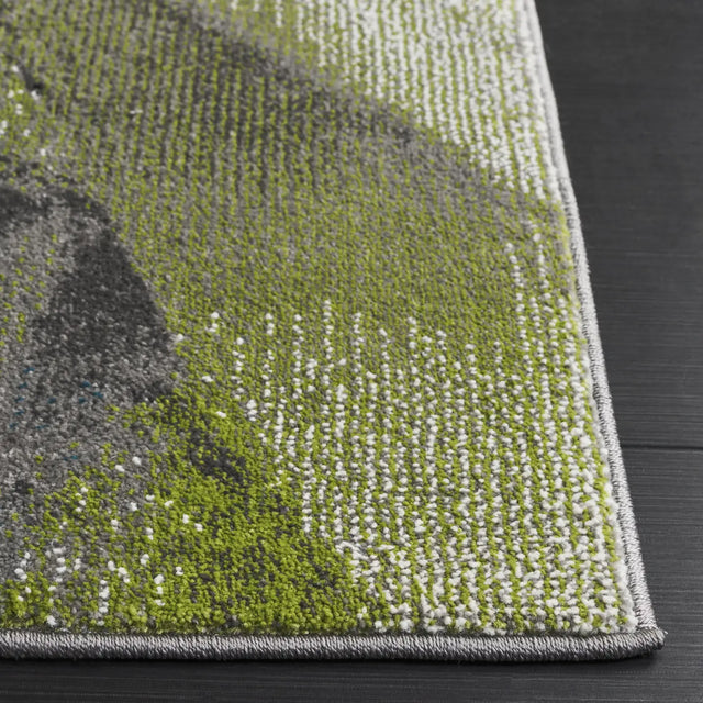 Safavieh Porcello 4'-0" x 6'-0" Rug in Green / Grey