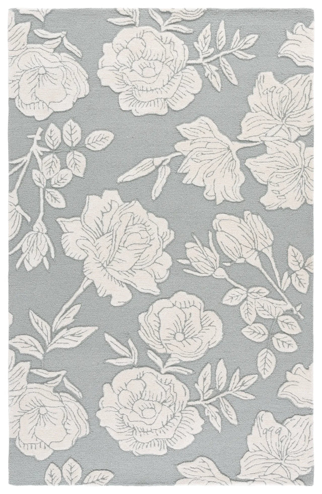 Safavieh Glamour 4'-0" x 6'-0" Rug in Light Grey / Ivory