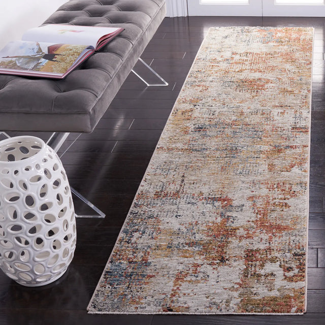 Safavieh Silverado 2'-0" x 8'-0" Rug in Rust / Blue