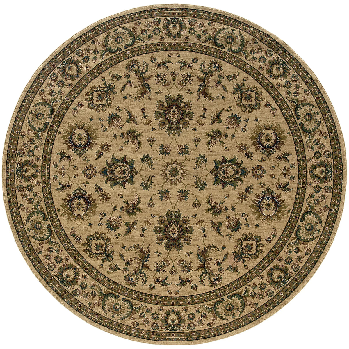 Oriental Weavers Sphinx Ariana 311i3 Ivory / Green Rugs - main flat