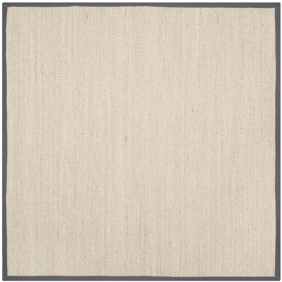 Safavieh Natural Fiber 6'-0" x 6'-0" Rug in Marble / Dark Grey