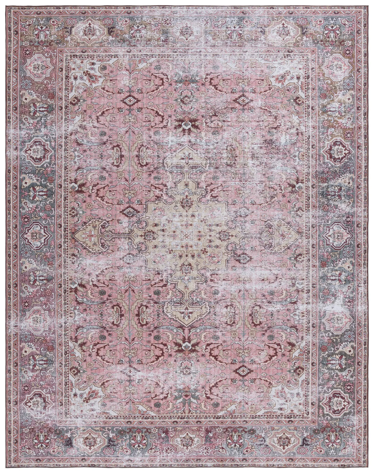 Safavieh Tucson 10'-0" x 14'-0" Rug in Pink / Beige