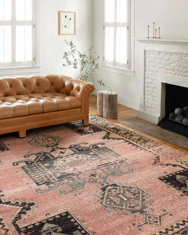 Loloi Jocelyn Joc-06 Rose/Rose Rugs - room scene 2